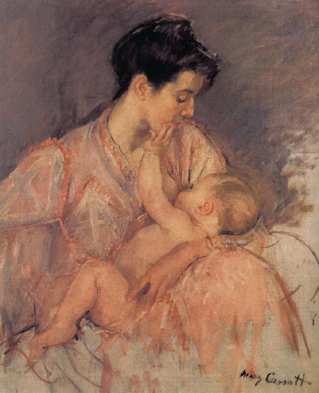 Mary Cassatt Study of Zeny and her child oil painting picture